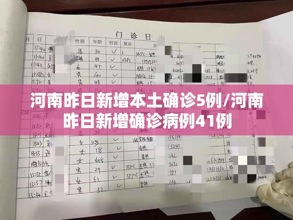 河南昨日新增本土确诊5例/河南昨日新增确诊病例41例 河南昨日新增本土确诊5例/河南昨日新增确诊病例41例