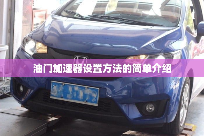 油门加速器设置方法的简单介绍 油门加速器设置方法的简单介绍