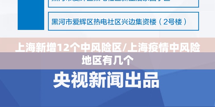 上海新增12个中风险区/上海疫情中风险地区有几个