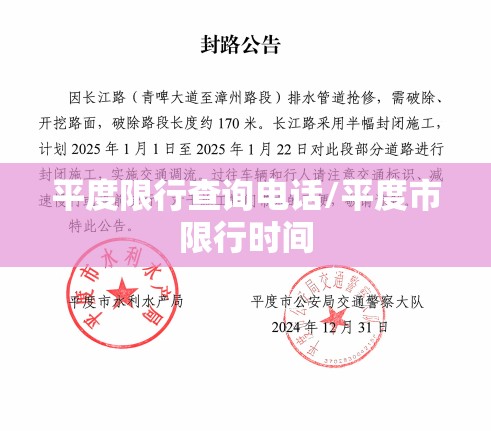 平度限行查询电话/平度市限行时间