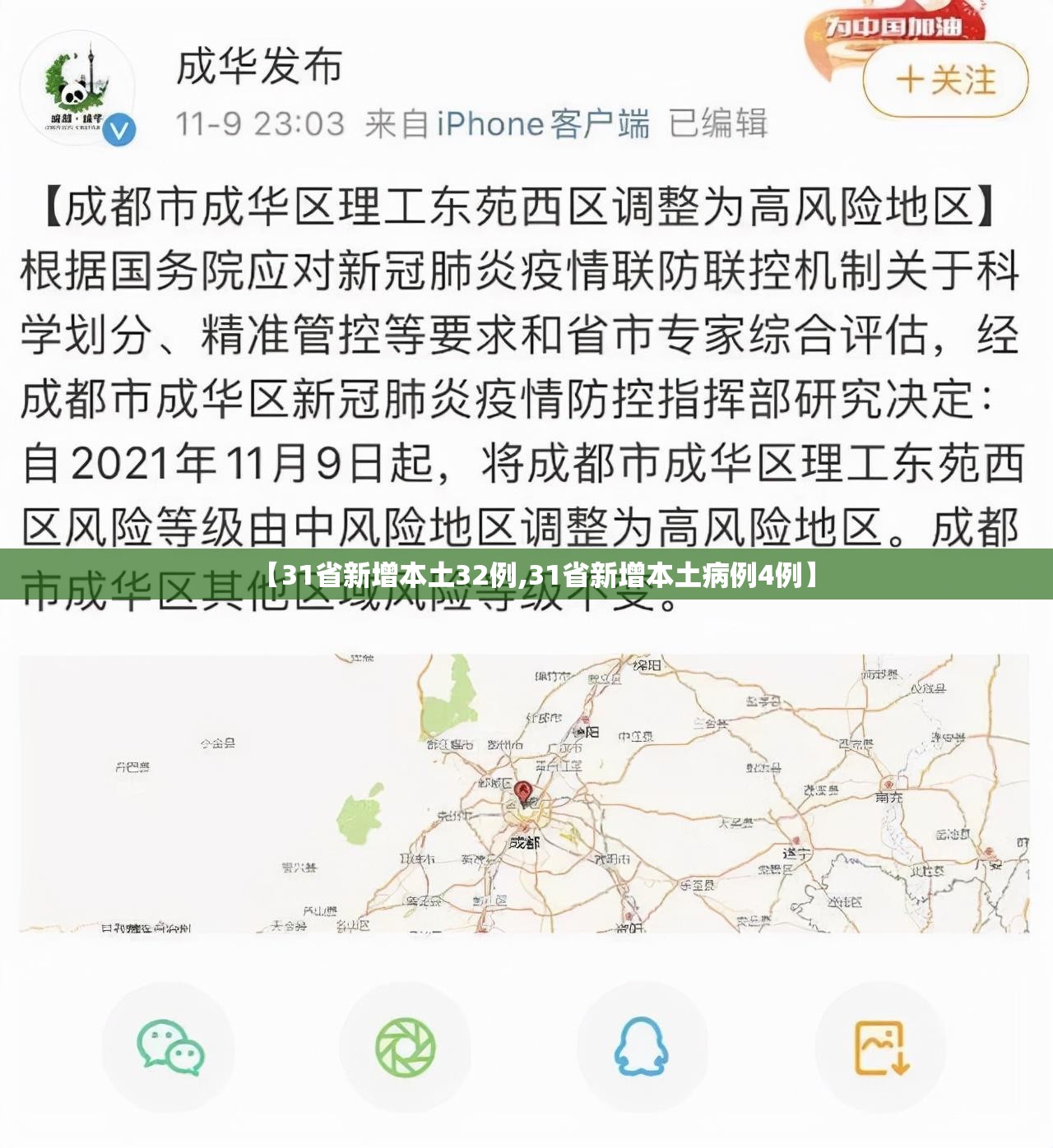 【31省新增本土32例,31省新增本土病例4例】 【31省新增本土32例,31省新增本土病例4例】