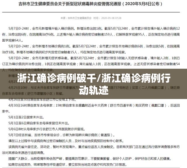 浙江确诊病例破千/浙江确诊病例行动轨迹 浙江确诊病例破千/浙江确诊病例行动轨迹