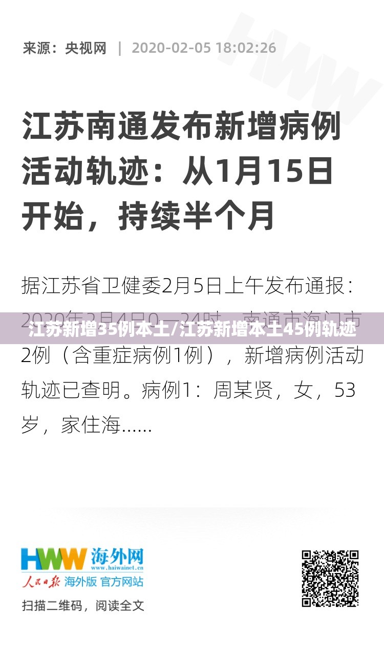 江苏新增35例本土/江苏新增本土45例轨迹