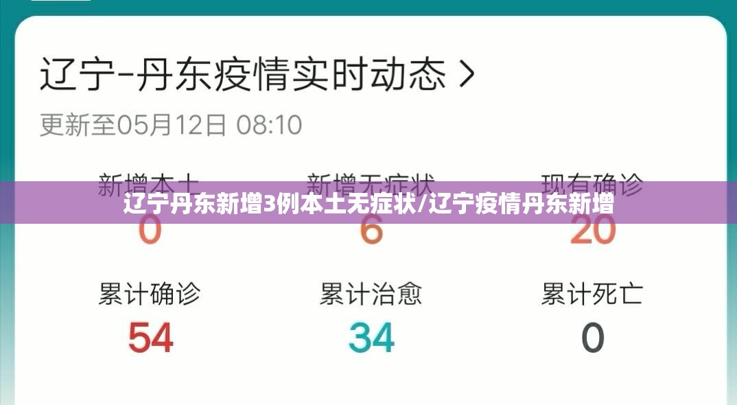 辽宁丹东新增3例本土无症状/辽宁疫情丹东新增 辽宁丹东新增3例本土无症状/辽宁疫情丹东新增