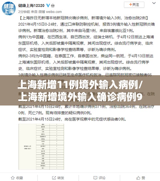 上海新增11例境外输入病例/上海新增境外输入确诊病例9例 上海新增11例境外输入病例/上海新增境外输入确诊病例9例