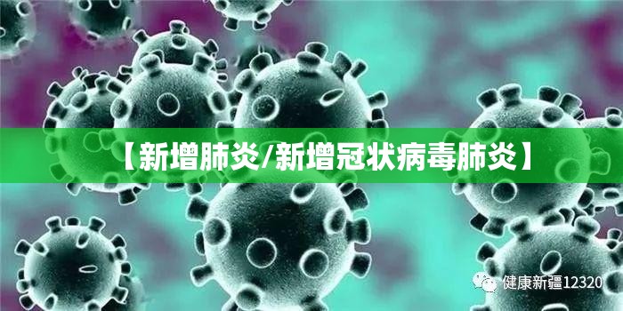 【新增肺炎/新增冠状病毒肺炎】 【新增肺炎/新增冠状病毒肺炎】
