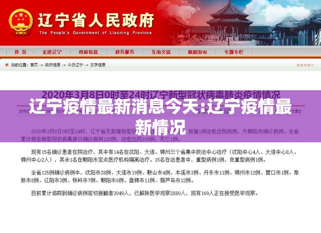 辽宁疫情最新消息今天:辽宁疫情最新情况 辽宁疫情最新消息今天:辽宁疫情最新情况