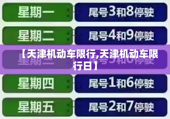 【天津机动车限行,天津机动车限行日】 【天津机动车限行,天津机动车限行日】