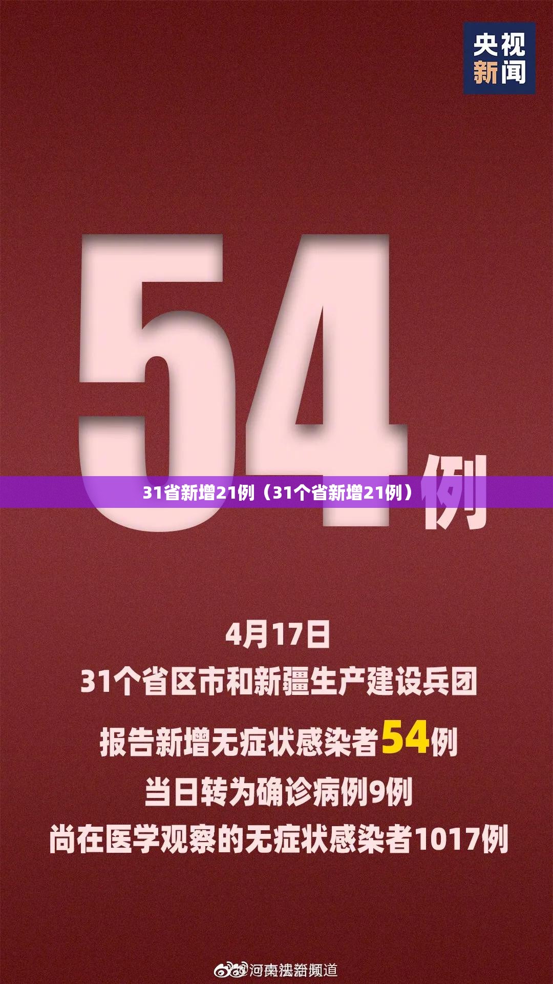 31省新增21例(31个省新增21例) 31省新增21例(31个省新增21例)