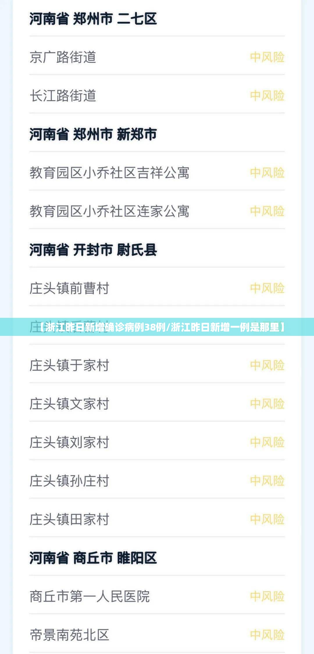 【浙江昨日新增确诊病例38例/浙江昨日新增一例是那里】 【浙江昨日新增确诊病例38例/浙江昨日新增一例是那里】