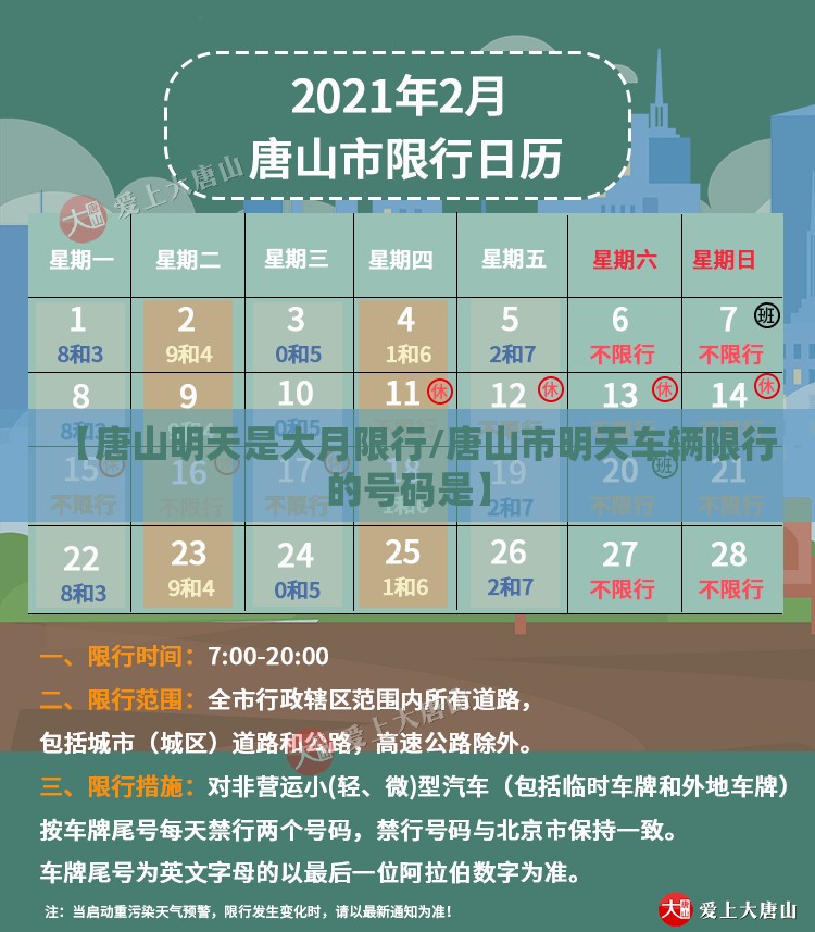 【唐山明天是大月限行/唐山市明天车辆限行的号码是】 【唐山明天是大月限行/唐山市明天车辆限行的号码是】