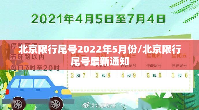 北京限行尾号2022年5月份/北京限行尾号最新通知 北京限行尾号2022年5月份/北京限行尾号最新通知