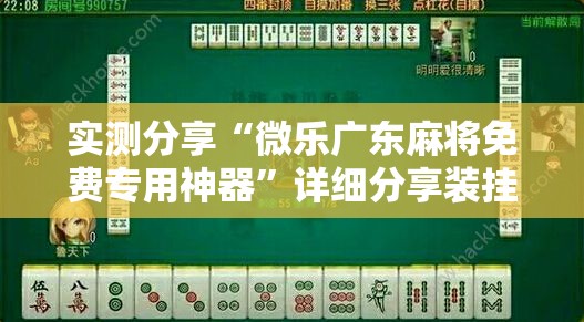 实测分享“微乐广东麻将免费专用神器”详细分享装挂步骤