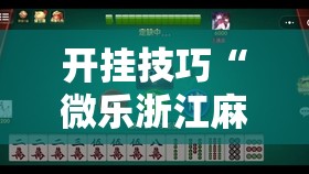 开挂技巧“微乐浙江麻将提高胜率”其实确实有挂