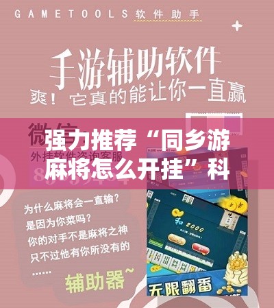 强力推荐“同乡游麻将怎么开挂	”科技辅助神器手机版