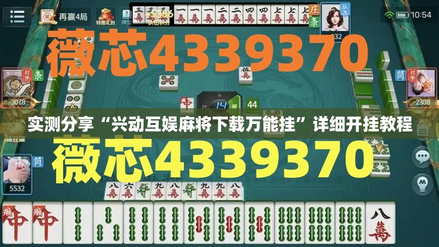 实测分享“兴动互娱麻将下载万能挂	”详细开挂教程