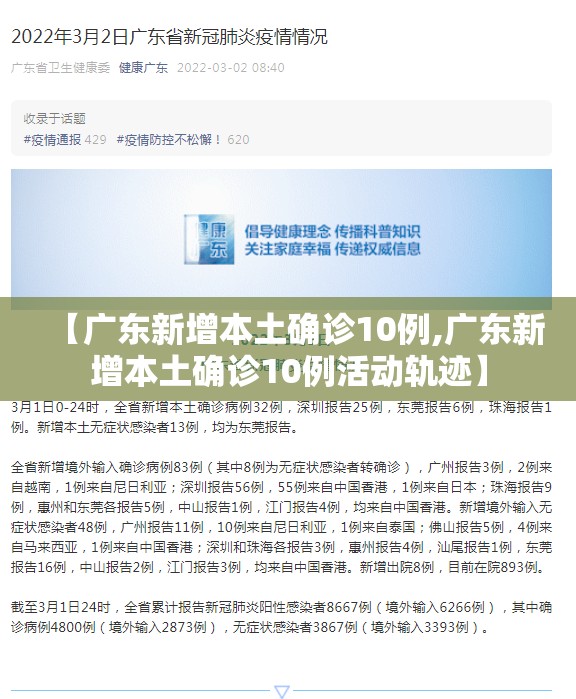 【广东新增本土确诊10例,广东新增本土确诊10例活动轨迹】 【广东新增本土确诊10例,广东新增本土确诊10例活动轨迹】