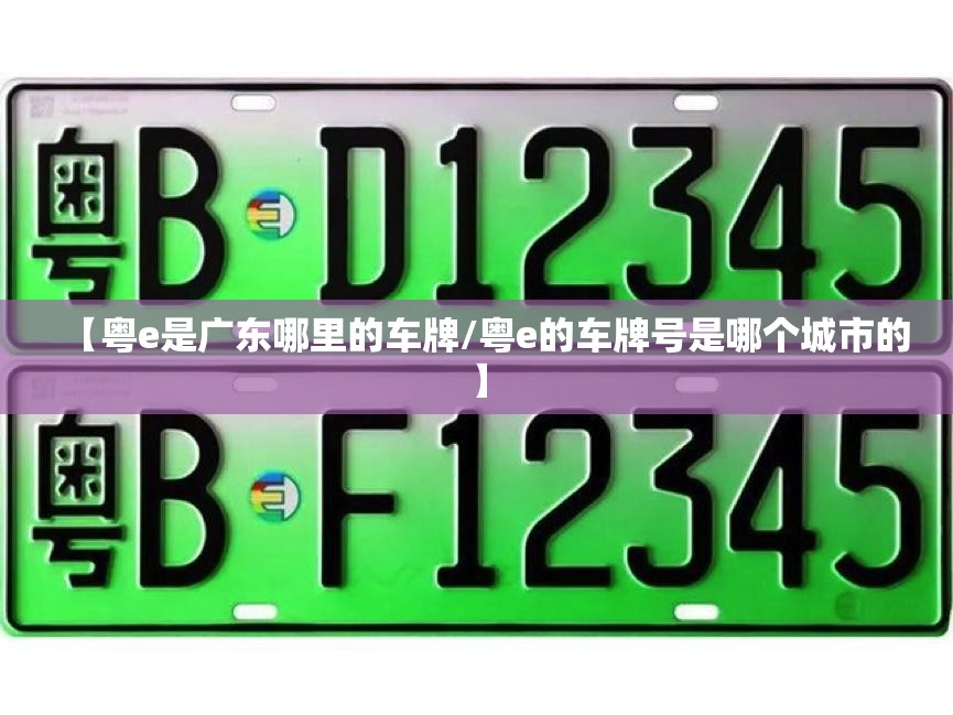 【粤e是广东哪里的车牌/粤e的车牌号是哪个城市的】 【粤e是广东哪里的车牌/粤e的车牌号是哪个城市的】