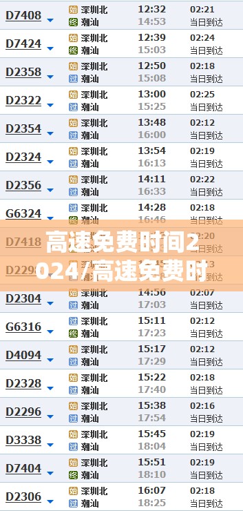 高速免费时间2024/高速免费时间2026时间表最新消息 高速免费时间2024/高速免费时间2026时间表最新消息