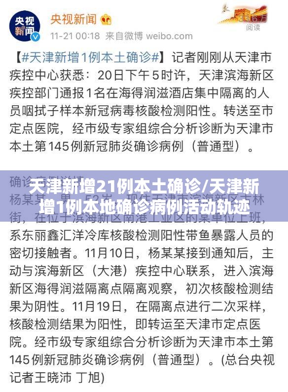 天津新增21例本土确诊/天津新增1例本地确诊病例活动轨迹 天津新增21例本土确诊/天津新增1例本地确诊病例活动轨迹
