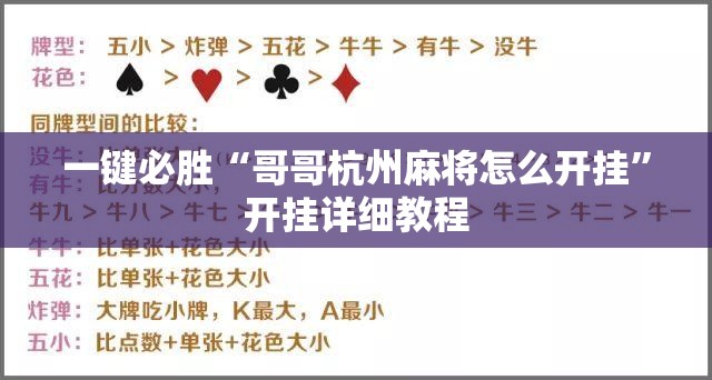 一键必胜“哥哥杭州麻将怎么开挂”开挂详细教程