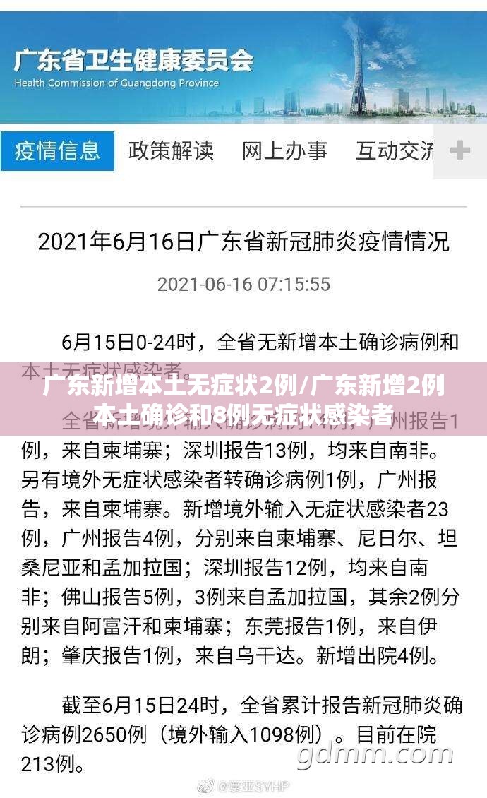 广东新增本土无症状2例/广东新增2例本土确诊和8例无症状感染者 广东新增本土无症状2例/广东新增2例本土确诊和8例无症状感染者