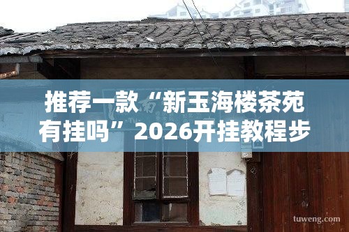 推荐一款“新玉海楼茶苑有挂吗	”2026开挂教程步骤