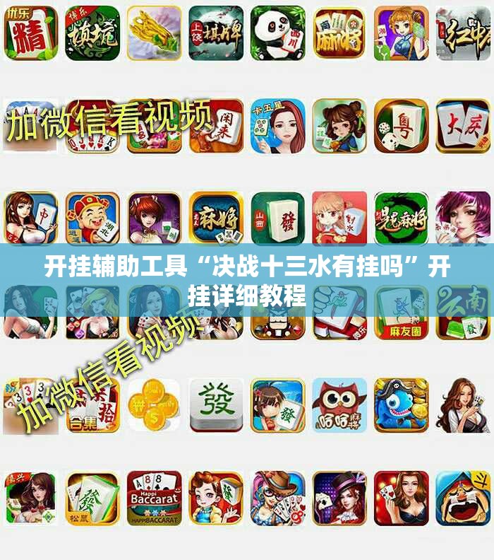 开挂辅助工具“决战十三水有挂吗”开挂详细教程