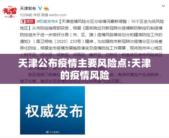 天津公布疫情主要风险点:天津的疫情风险