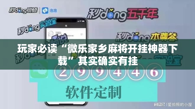 玩家必读“微乐家乡麻将开挂神器下载”其实确实有挂