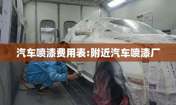汽车喷漆费用表:附近汽车喷漆厂