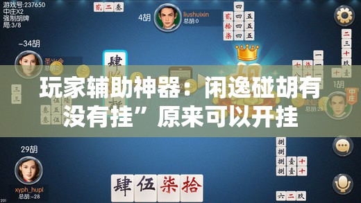 玩家辅助神器：闲逸碰胡有没有挂	”原来可以开挂