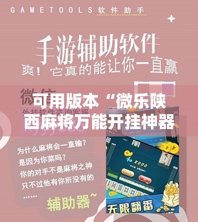 可用版本“微乐陕西麻将万能开挂神器”开挂详细教程