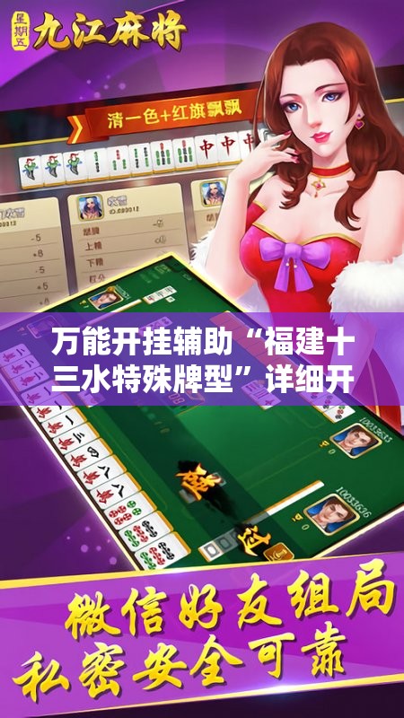 万能开挂辅助“福建十三水特殊牌型”详细开挂教程