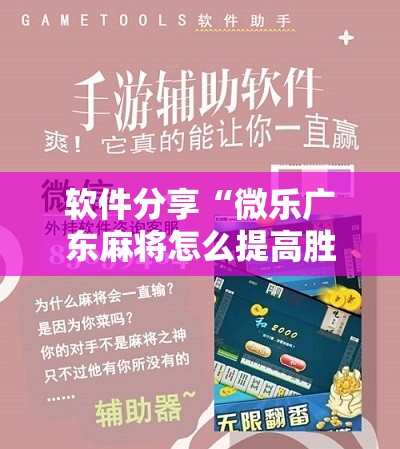 软件分享“微乐广东麻将怎么提高胜率”科技辅助神器手机版