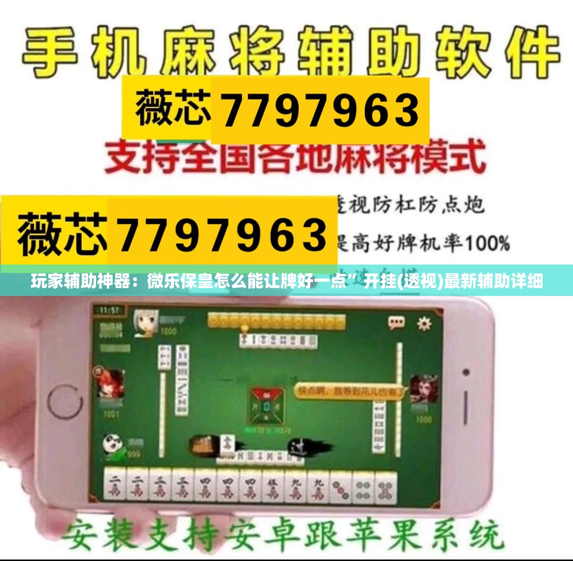 玩家辅助神器：微乐保皇怎么能让牌好一点	”开挂(透视)最新辅助详细