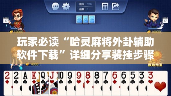 玩家必读“哈灵麻将外卦辅助软件下载”详细分享装挂步骤