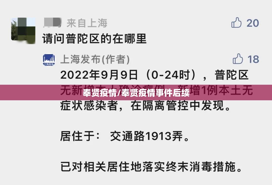 奉贤疫情/奉贤疫情事件后续 奉贤疫情/奉贤疫情事件后续
