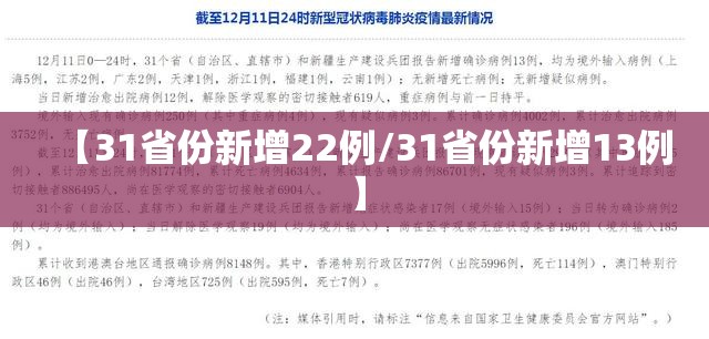 【31省份新增22例/31省份新增13例】 【31省份新增22例/31省份新增13例】