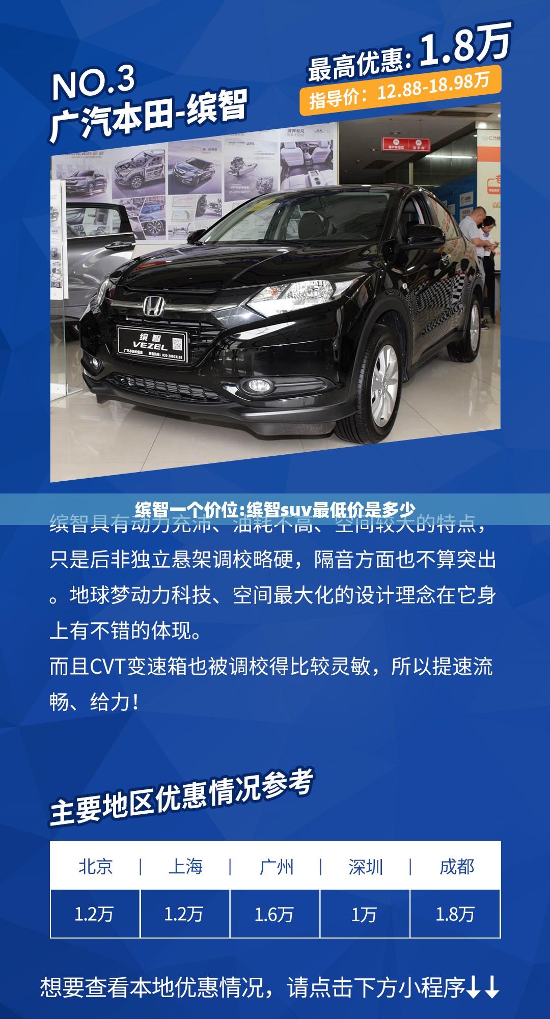 缤智一个价位:缤智suv最低价是多少 缤智一个价位:缤智suv最低价是多少