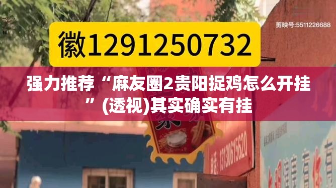 强力推荐“麻友圈2贵阳捉鸡怎么开挂”(透视)其实确实有挂