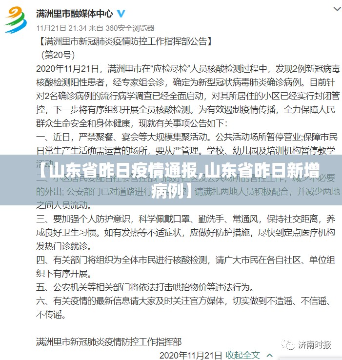 【山东省昨日疫情通报,山东省昨日新增病例】 【山东省昨日疫情通报,山东省昨日新增病例】
