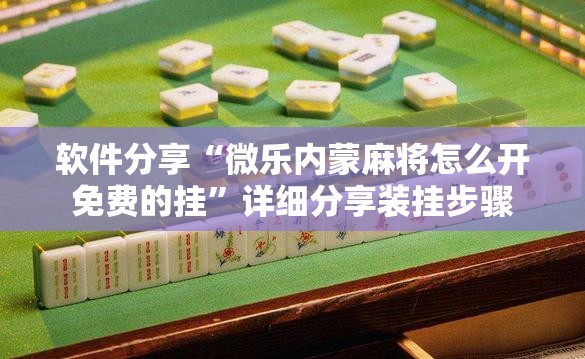 软件分享“微乐内蒙麻将怎么开免费的挂”详细分享装挂步骤