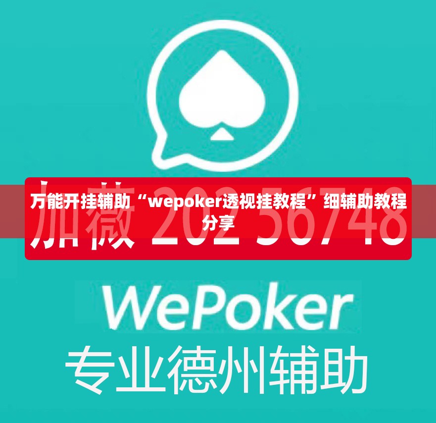万能开挂辅助“wepoker透视挂教程”细辅助教程分享
