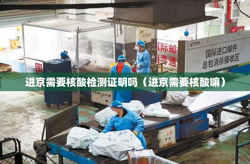 进京需要核酸检测证明吗（进京需要核酸嘛）
