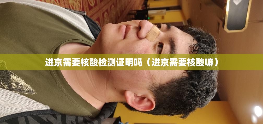 进京需要核酸检测证明吗（进京需要核酸嘛）