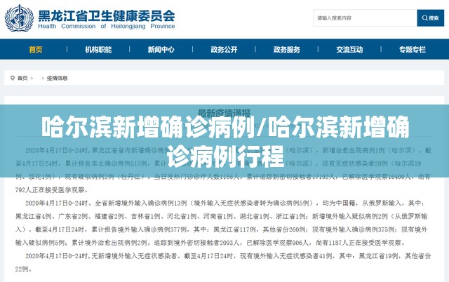 哈尔滨新增确诊病例/哈尔滨新增确诊病例行程 哈尔滨新增确诊病例/哈尔滨新增确诊病例行程