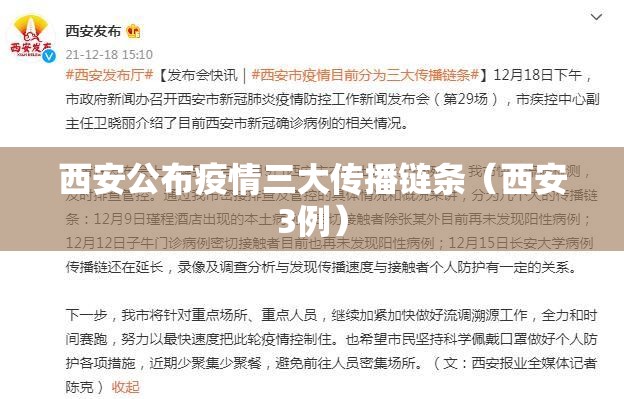 西安公布疫情三大传播链条（西安3例）