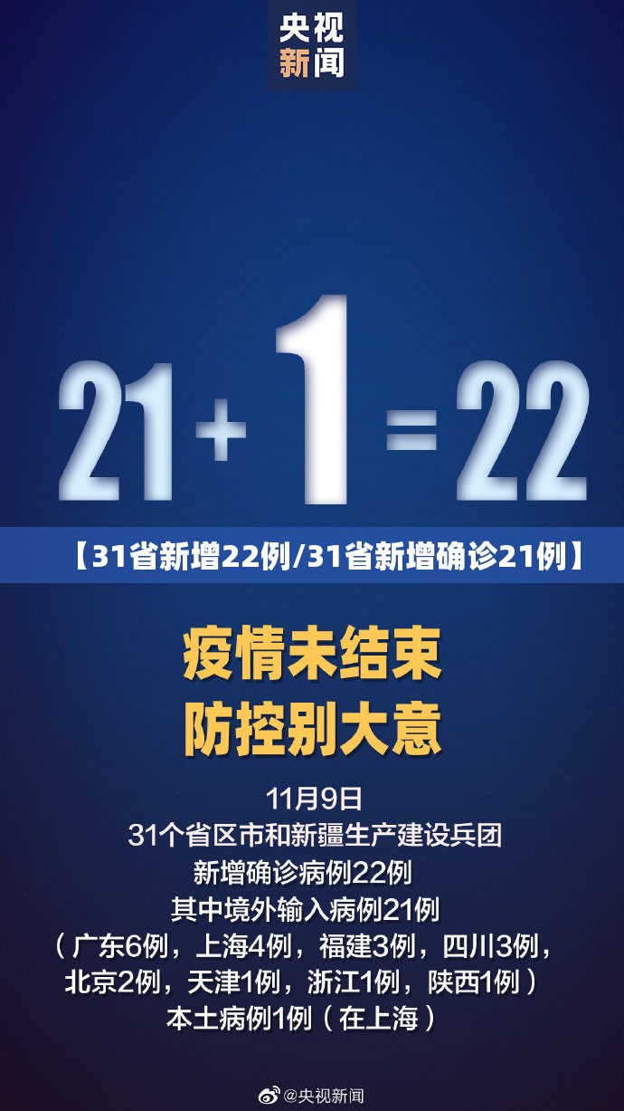 【31省新增22例/31省新增确诊21例】 【31省新增22例/31省新增确诊21例】