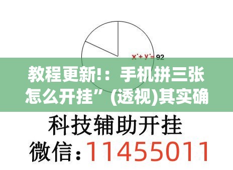 教程更新!：手机拼三张怎么开挂	”(透视)其实确实有挂